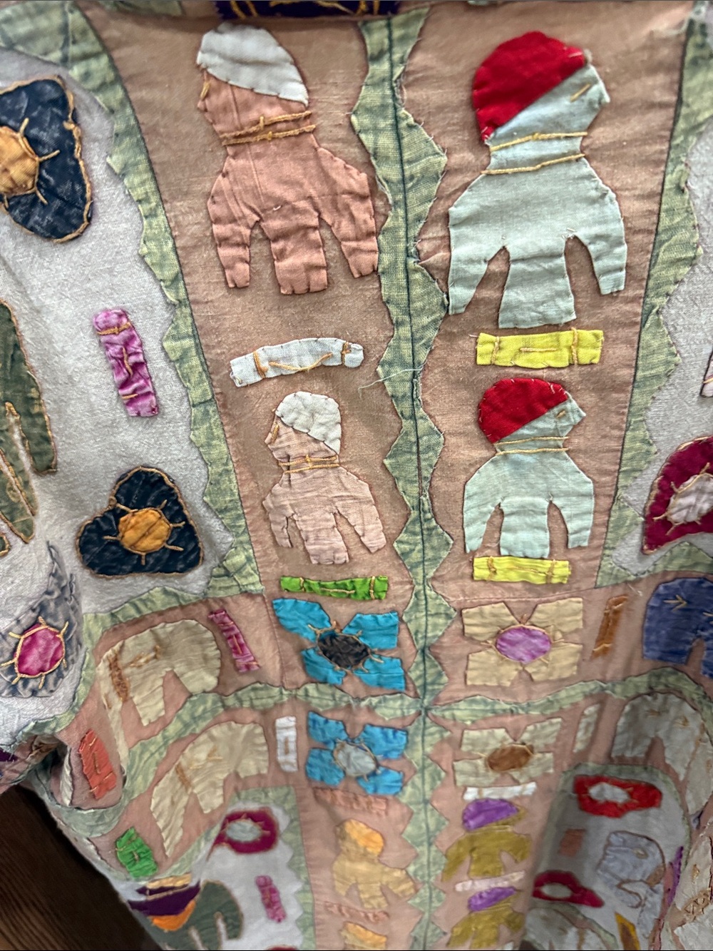 vintage patchwork, quilted hand, quilted jacket - Picture 5 of 9